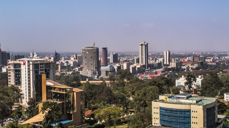 Modern African city skyline representing urban growth