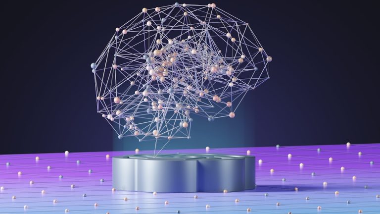 Digital network illustration representing cybersecurity