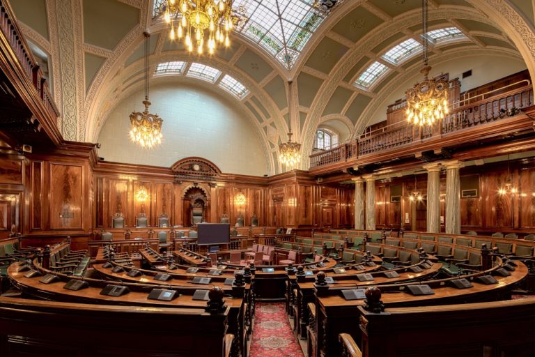 City hall representing local government and civic politics